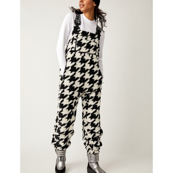 🆕 FP MOVEMENT Hit The Slopes Printed Salopette / Houndstooth Combo - Picture 2 of 6